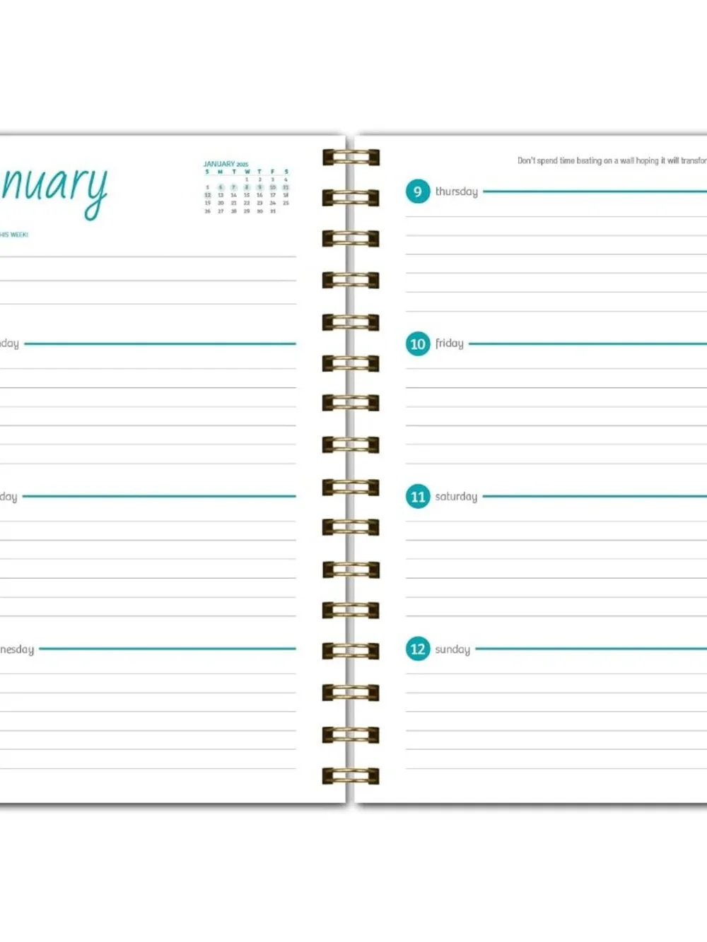 HARDCOVER 2025 Planner, 5.5"x8": 14 Months November 2024 - December 2025, Daily - Picture 5 of 8